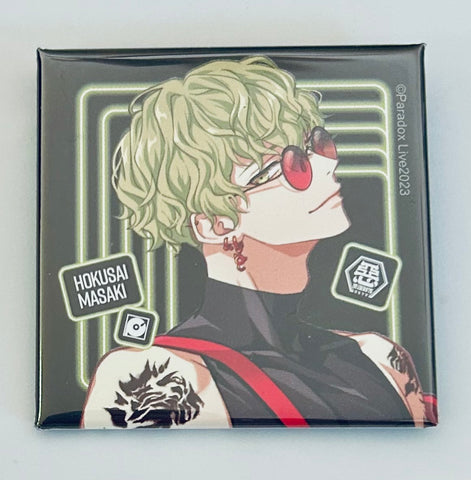 Paradox Live - Masaki Hokusai - Paradox Live Trading Square Can Badge -3rd Anniversary- Ver.1 - Square Can Badge (Animate, Avex Pictures)