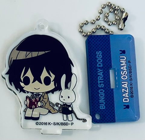 Bungou Stray Dogs - Dazai Osamu - Bungou Stray Dogs Acrylic Keyholder with Stand Collection: Usagi to Issho Egara - Standing Acrylic Keychain (Movic)