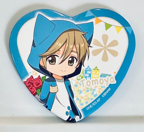 Ensemble Stars! - Mashiro Tomoya - Can Badge - Ensemble Stars! in Namja Town-Search! Find! Hide-and-Seek- - Heart-shaped Can Badge Collection (Namco)