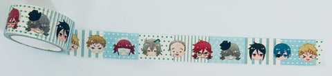 Kuroshitsuji - Baldroy - Ciel Phantomhive - Finnian - Grell Sutcliff - Mey-Rin - Sebastian Michaelis - Snake - Tanaka - Undertaker - Masking Tape (Square Enix)