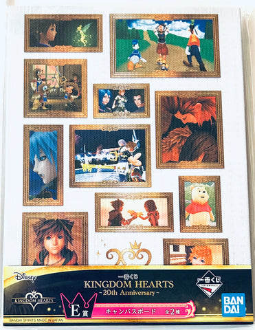 Kingdom Hearts - Aqua - Axel - Donald Duck - Goofy - Kairi - King Mickey - Roxas - Sora - Terra - Tinkerbell - Ventus - Winnie-the-Pooh - Xion - Canvas Board - Ichiban Kuji - Ichiban Kuji Kingdom Hearts ~20th Anniversary~ (E Prize) (Bandai Spirits)