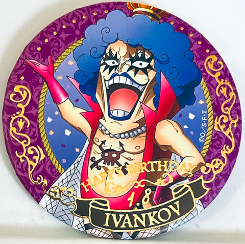 One Piece - Emporio Ivankov - Jewelry Can Badge - One Piece Birthday Item - One Piece Birthday Jewelry Can Badge - One Piece Birthday Jewelry Can Badge January (Brujula, Mugiwara Store)