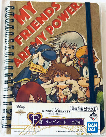 Kingdom Hearts - Donald Duck - Goofy - Kairi - Riku - Sora - Ichiban Kuji - Ichiban Kuji Kingdom Hearts ~Second Memory~ (Prize F) - Notebook (Bandai Spirits)