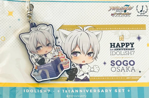 IDOLiSH7 - Ousaka Sougo - Acrylic Keychain - Business Card - Idolish7 in NamjaTown First Anniversary Festival - Keyholder - NamjaTown (Namco)