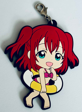 Love Live! Sunshine!! - Kurosawa Ruby - Ichiban Kuji - Ichiban Kuji Love Live! Sunshine!! -3rd- - Kyun-Chara Illustrations - Rubber Strap - Mizugi ver. (Banpresto)