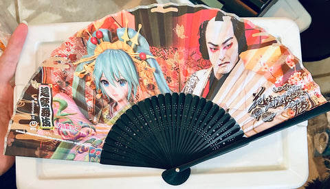 Piapro Characters - Hatsune Miku - Senbu (Folding Fan) - Chokabuki - Kuruwa Kotoba Awase Kagami - Chokabuki, Kuruwa Kotoba Awase Kagami (Dwango User Entertainment, Nico Nico Douga)