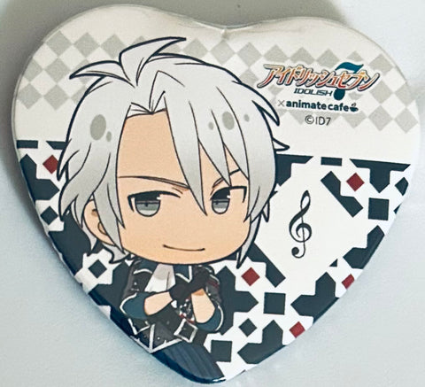 Yaotome Gaku - Idolish7 x animatecafe - Heart Shaped Can Badge - Looking at the Future Ver.