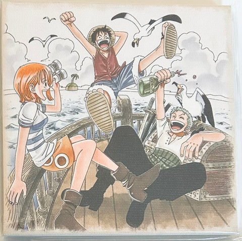 One Piece - Monkey D. Luffy -Nami - Rorona Zoro - Canvas Board - Ichiban Kuji - Ichiban Kuji One Piece The Greatest! 20th Anniversary (H Prize) (Bandai Spirits)