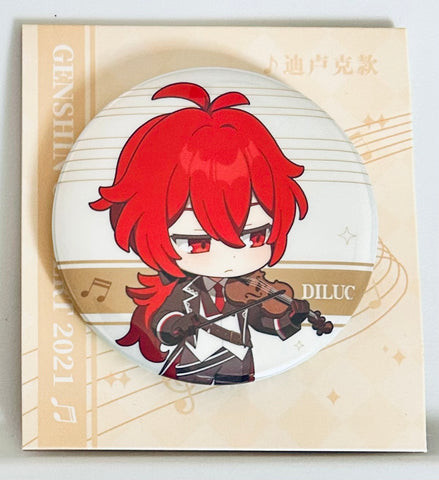 Genshin Impact - Diluc - Can Badge - Symphony Into a Dream Series Q Version Can Badge (Mihoyo)