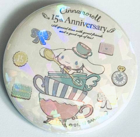 Sanrio Characters - Cinnamoroll - Can Badge - 15th Anniversary Can Badge