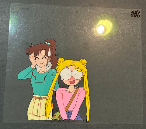 Sailor Moon - Usagi and Makoto - Anime Cel - Episode 29 - D3, C4End (Key)