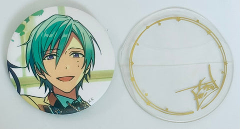 Ensemble Stars!! - Kazehaya Tatsumi - Can Badge with Gold Signature Cover - Ensemble Stars!! SMILE Character Badge Collection (Animate, Movic, Toy's Planning)