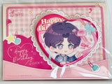 Love and Deepspace - Rafayel - Heart Can Badge - Lian Yu Shen Kong Birthday Series - Lian Yu Shen Kong Boundless Seas Series - Q-version (Papergames)