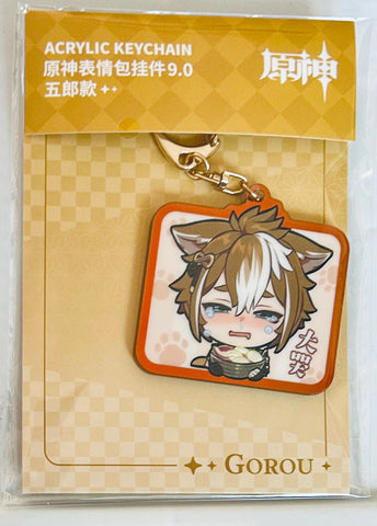 Genshin Impact - Gorou - Acrylic Keychain - Keyholder - Emoticon Series - Clothes Series - Q Version (Mihoyo)