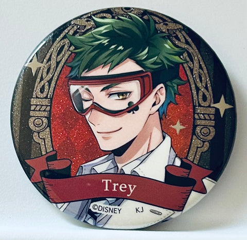 Twisted Wonderland - Trey Clover - Badge - Disney Twisted Wonderland Trading Can Badge (Lab Clothes ver.) (7-Eleven) BACK IS TARNISHED