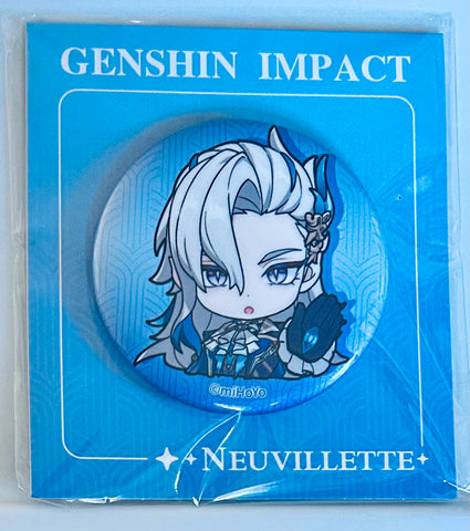 Genshin Impact - Neuvillette - Can Badge - Emoticon Series Pearl Craft Badge - Q Version (Mihoyo)