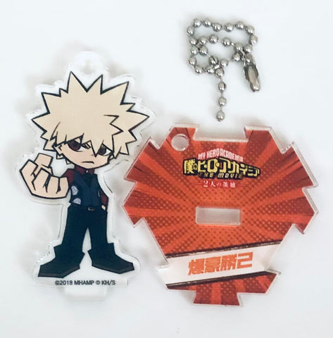 Boku no Hero Academia The Movie Futari no Hero - Bakugo Katsuki - Acrylic Chara Stand - Acrylic Stand - Acrylic Stand Charm - Acrylic Stand Figure - Chibi Chara Acrylic Stand - Mini Chara Acrylic Stand - Standing Acrylic Keychain (TOHO animation)