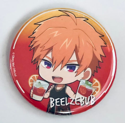 Obey Me! - Beelzebub - Badge - Chibi Chara - Obey Me! x Chara Dri!! Chibi Chara Can Badge (Collabo Cafe Honpo, Eimo)