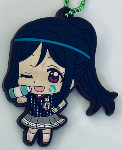 Love Live! Sunshine!! - Matsuura Kanan - Capsule Rubber Mascot - Love Live! Sunshine!! Capsule Rubber Mascot Soccer Nihondaihyou ver. - Rubber Mascot (Bandai)