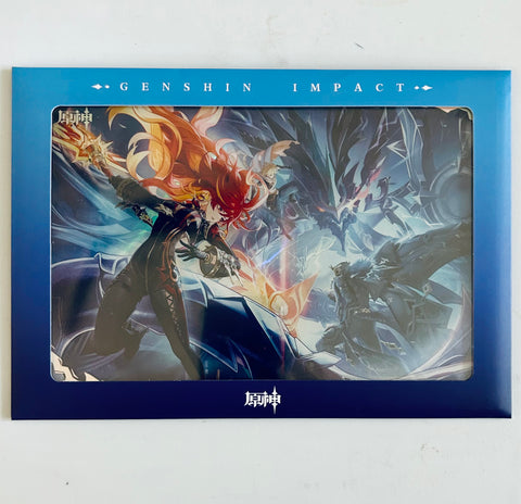 Genshin Impact - Il Capitano - Lord of Eroded Primal Fire - Mavuika - Traveler (Aether) - Acrylic Shikishi - Incandescent Ode of Resurrection, A (miHoYo)