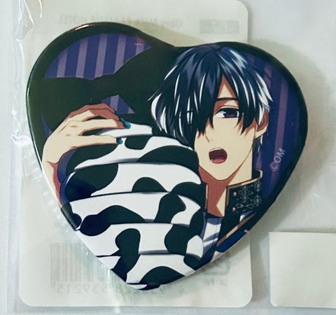 Obey Me! - Belphegor - Heart Can Badge - Kujibikido - Obey Me! x EJ Anime Hotel Collaboration Room Kinen Kuji (F Prize) (Kadokawa)
