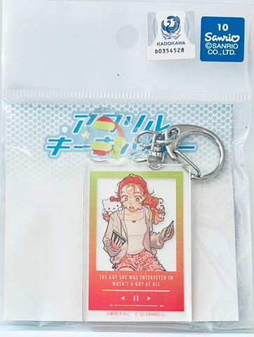The Guy She Was Interested in Wasn't a Guy at All - Ki ni natteru Hito ga Otoko jyanakatta - Sanrio Characters - Hello Kitty - Oosawa Aya - Double Acrylic Keychain - Ki ni natteru Hito ga Otoko jyanakatta x Sanrio Characters (A3)