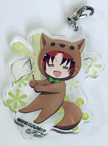 Hetalia The World Twinkle - Northern Italy (Veneziano) - Acrylic Keychain - Keyholder - Tsunagaru Acrylic Keychain - Kigurumi ver. (Contents Seed)