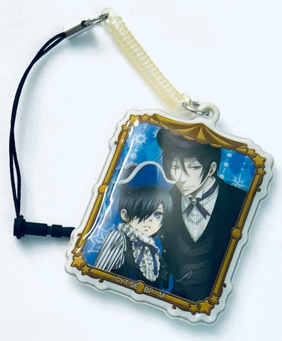 Kuroshitsuji ~Book of Circus~ - Ciel Phantomhive - Sebastian Michaelis - Black Butler Book of Circus Trading Cellphone Cleaner - Earphone Jack Accessory - Mobile Cleaner - Strap (Broccoli)
