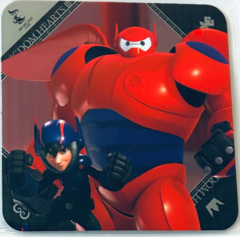 Kingdom Hearts III - Baymax - Hiro Hamada - Coaster - Kingdom Hearts III x SQUARE ENIX CAFE TOKYO Drink order bonus