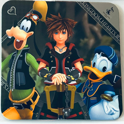 Kingdom Hearts III - Sora - Donald Duck - Goofy - Coaster - Kingdom Hearts III x SQUARE ENIX CAFE TOKYO Drink order bonus