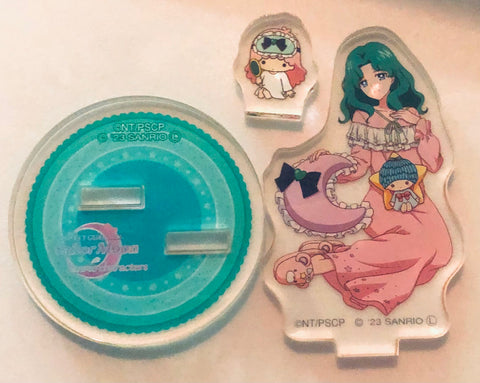 Bishoujo Senshi Sailor Moon - Sanrio Characters - Kaiou Michiru - Kiki - Lala - Acrylic Stand - Bishoujo Senshi Sailor Moon Series x Sanrio Characters (Bandai)