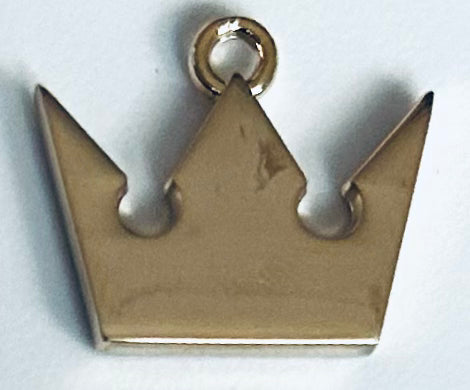 Kingdom Hearts Mini Charm Collection - Gold Crown Charm - Kingdom Hearts Mini Metal Charm