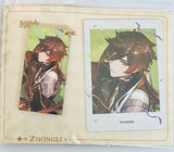 Genshin Impact - Zhongli - Acrylic Keychain & Photocard Set- 2023 Carnival Gathering Series - 2nd Anniversary Ver. (Mihoyo)