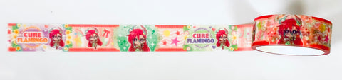 Precure Allstars - Tropical-Rouge! Precure - Cure Flamingo - Gashapon Kuji - Gashapon Kuji Precure All Stars - Precure Assort (Prize C) - Masking Tape (Bandai)