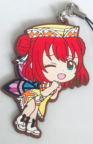 Love Live! Sunshine!! - Kurosawa Ruby - Aqours Kyun-Chara Illustrations Rubber Strap - Ichiban Kuji - Ichiban Kuji Love Live! Series 9th Anniversary - Kyun-Chara Illustrations - Rubber Strap - Mitaiken HORIZON ver. (Bandai Spirits)