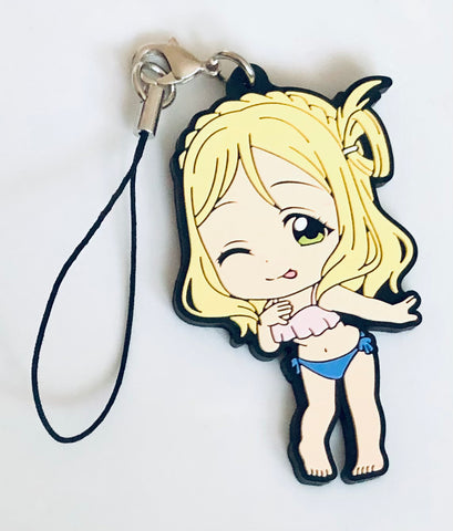 Love Live! Sunshine!! - Ohara Mari - Ichiban Kuji - Ichiban Kuji Love Live! Sunshine!! -3rd- - Kyun-Chara Illustrations - Rubber Strap - Mizugi ver. (Banpresto)
