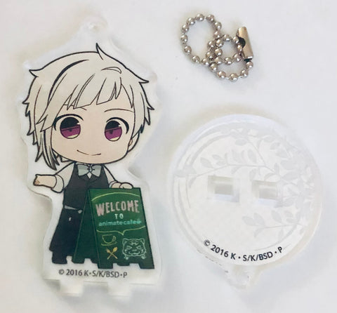 Bungou Stray Dogs - Nakajima Atsushi - Acrylic Keychain - Bungou Stray Dogs × Animate Cafe Ikebukuro 3 Gou Ten・ Okayama - Keyholder - Stand Pop - Standing Acrylic Keychain (Animate)