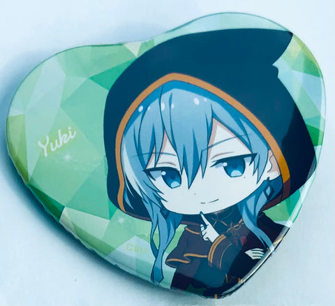 Yuki - Heart Can Badge - IDOLiSH7 Kakiokoshi Mini Chara Valentine Dai Dasshutsu Trading Heart Gata Can Badge (M's, Matsumoto Shouji)