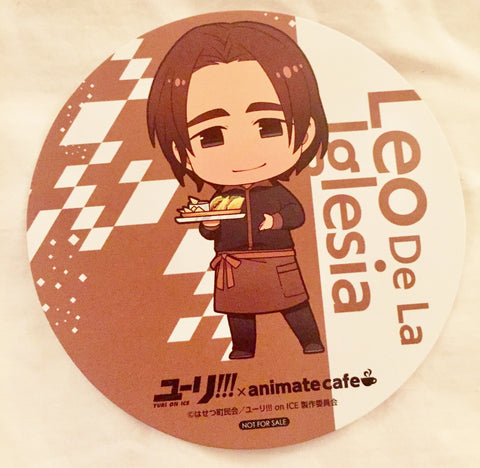 Yuri!!! on Ice - Leo De La Iglesia - Coaster - Yuri!!! on Ice × Animate Cafe (Animate)