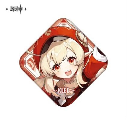 Genshin Impact - Klee - Square Badge - Offline Store Series Peripherals (Mihoyo)