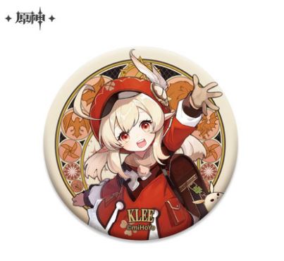 Genshin Impact - Klee - Can Badge - Mond City Theme Character Badge (Mihoyo)