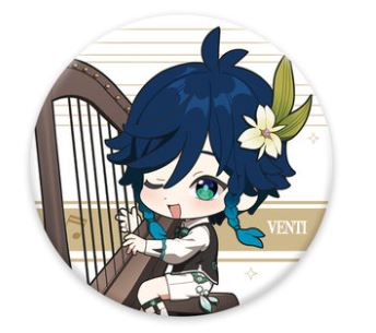 Genshin Impact - Venti - Can Badge - Symphony Into a Dream Series Q Version Can Badge (Mihoyo)