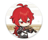 Genshin Impact - Diluc - Can Badge - Symphony Into a Dream Series Q Version Can Badge (Mihoyo)