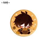 Genshin Impact - Zhongli - Can Badge - Q Version - Plush Badge (Mihoyo)