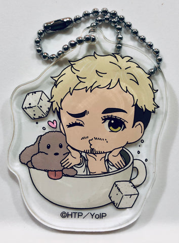 Yuri!!! on Ice - Makkachin - Christophe Giacometti - Acrylic Keychain - Keyholder - Yuri!!! on Ice Cafe - SD (Avex Pictures)