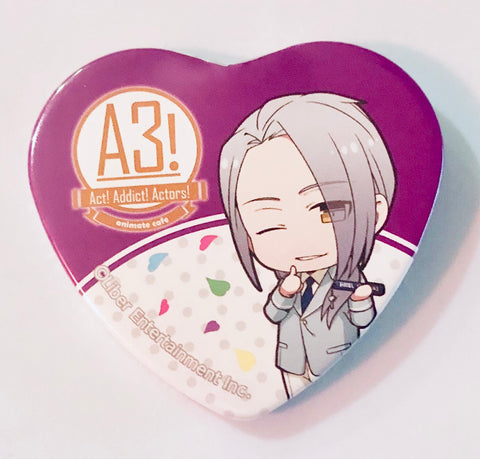 A3! - Yukishiro Azuma - A3! x Animate Cafe 2 - Badge - Heart Can Badge - Hotel Style ver. (Animate)