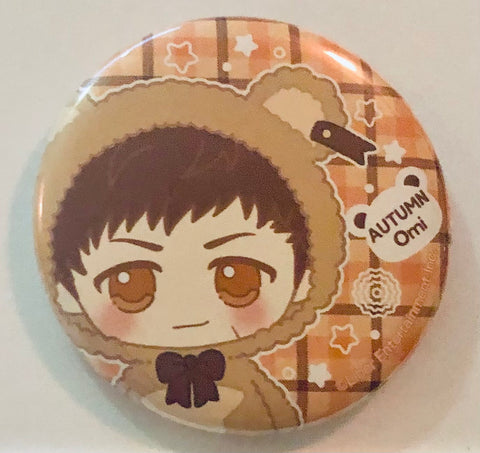 A3! - Fushimi Omi - A3! x Marui - MANKAI Winter Market - Can Badge Bear B (Autumn / Winter)