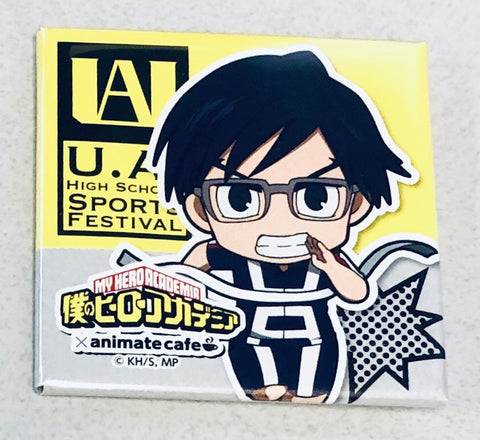 Boku no Hero Academia × animatecafe trading square can badge - Iida Tenya