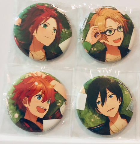 Ensemble Stars! - Akehoshi Subaru - Hidaka Hokuto - Isara Mao - Yuuki Makoto - Can Badge - Ensemble Stars! Official Visual Fan Book Animate Limited Set (Movic)