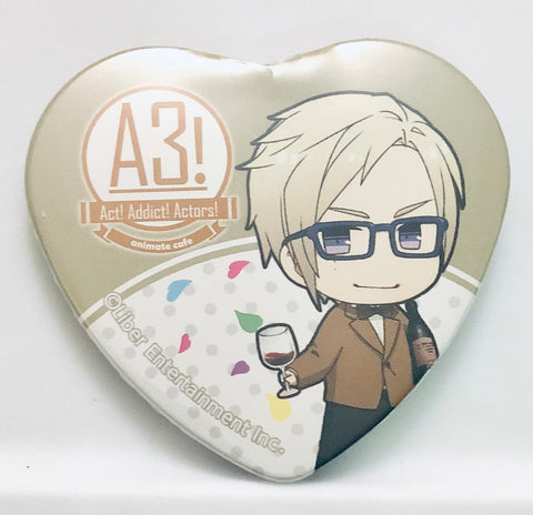 A3! - Furuichi Sakyou - A3! x Animate Cafe 2 - Badge - Heart Can Badge - Hotel Style ver. (Animate)